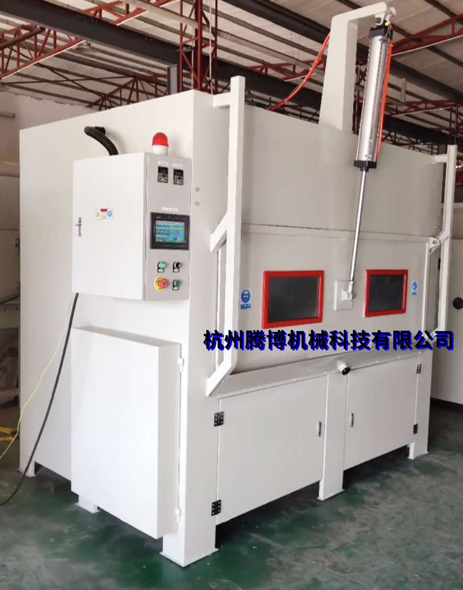 輥筒專用噴砂機，膠輥自動噴砂機