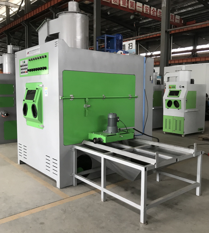 （非標(biāo)準(zhǔn)型）推車轉(zhuǎn)臺(tái)式手動(dòng)噴砂機(jī)